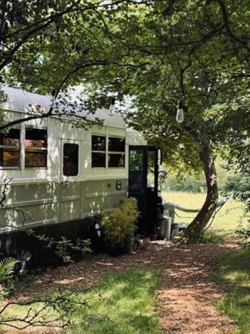 American School Bus Retreat With Hot Tub In Sussex Meadow 阿克菲尔德 外观 照片